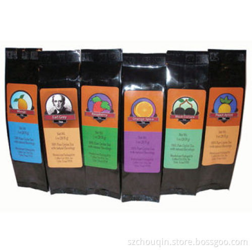 Side-gusset Pouch and Stand-up Tea Aluminum Foil Bag, Made of Waterproof and Recyclable Materials
